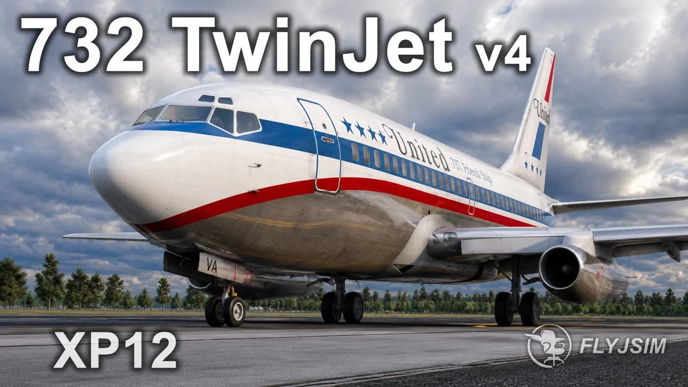 732 TwinJet V4 Pro для X-Plane 12